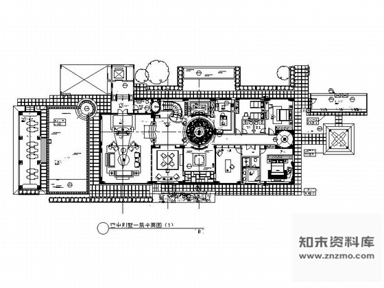 施工图深圳某高端简欧双层空中别墅施工图含效果模型