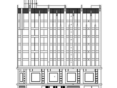 东北某十二层商场宾馆综合楼建筑施工图