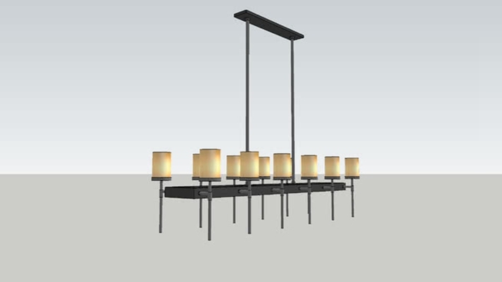 吊灯 草图大师模型