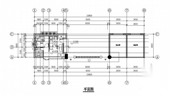 学校大门设计施工图 局部景观