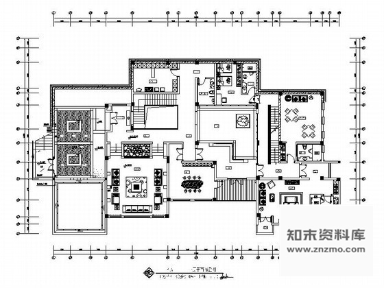 施工图湖南新中式三层别墅室内样板房施工图