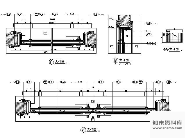 图块/节点意式别墅门详图 通用节点