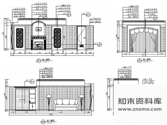 施工图某酒店欧式套房装修图