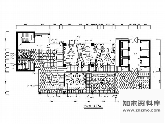 施工图某足球主题餐厅设计装修图含效果