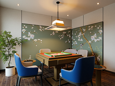 新中式棋牌室