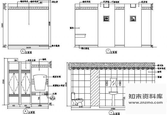 图块/节点美容院立面图1