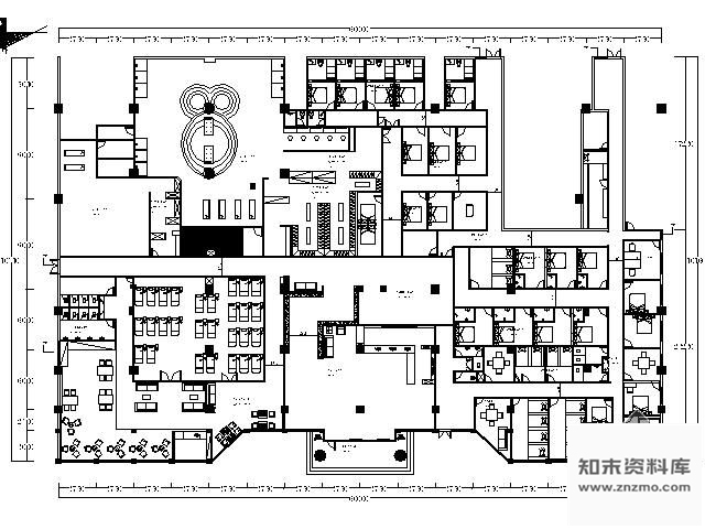 施工图浙江某市洗浴休闲中心装修图