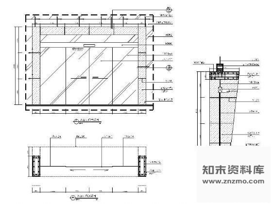 图块/节点售楼处入口门套详图 通用节点