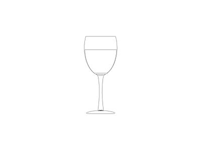 平立面图图块平面图块 酒杯
