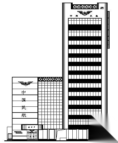 福建省民航管理局十三层售票综合楼建筑施工图