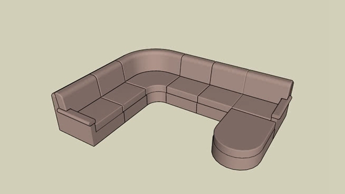 组合沙发 草图大师模型