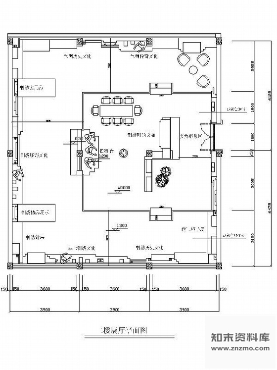 施工图某展厅装修图