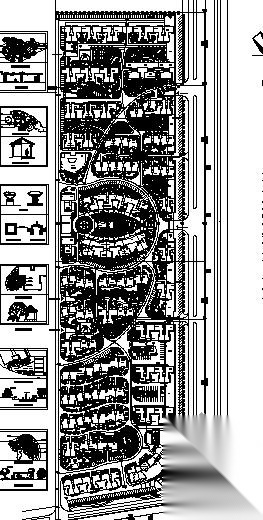 长沙某住宅小区规划设计总平 景观