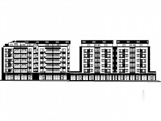 [四川]某县七层沿街商住楼建筑施工图