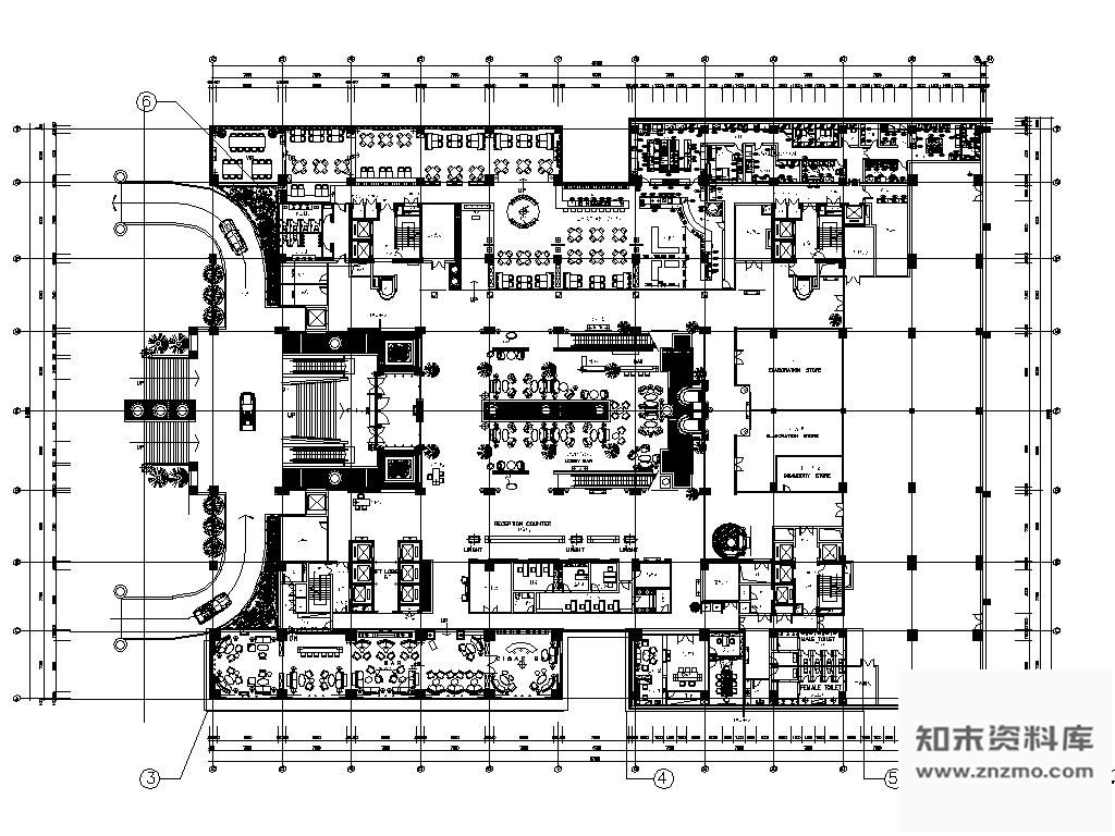 施工图重庆五星级大酒店装饰工程图含效果