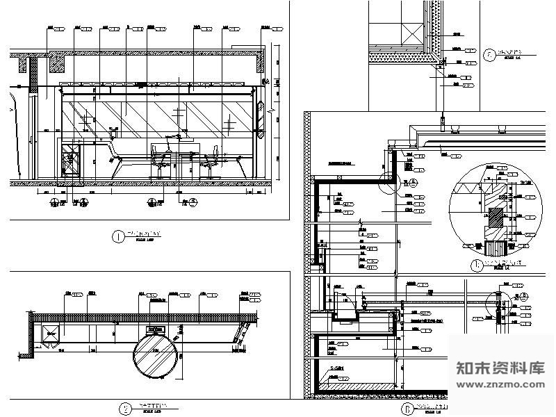 图块/节点工作台详图 家具节点