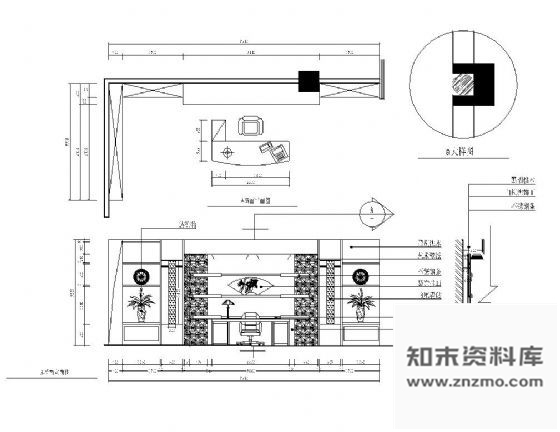 图块/节点装饰墙详图 墙面通用节点