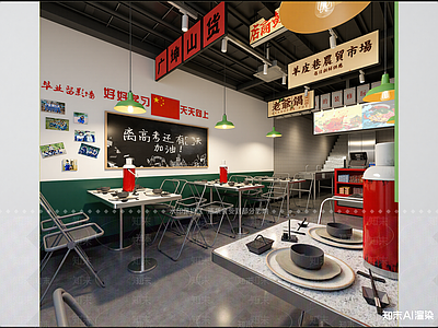 现代火锅店