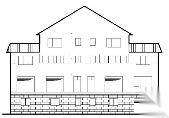 某四层框架住宅楼建筑结构方案图