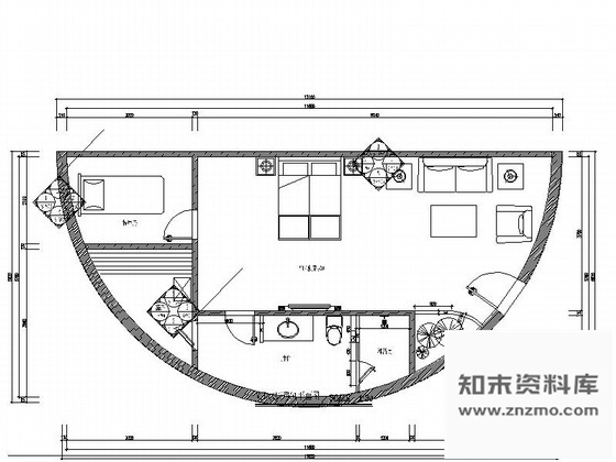 施工图广东某四星酒店桑拿套房施工图