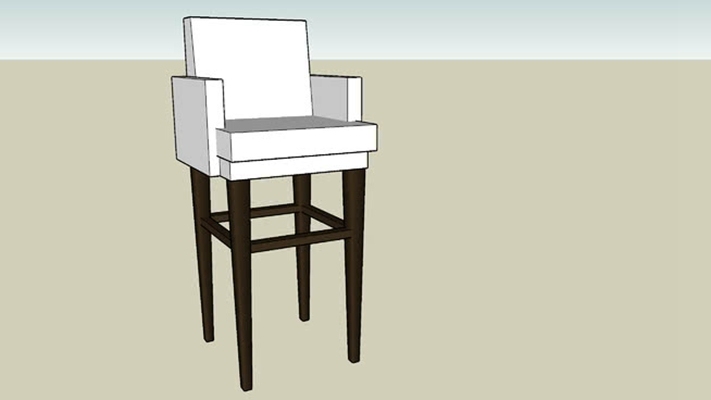 吧椅 草图大师模型
