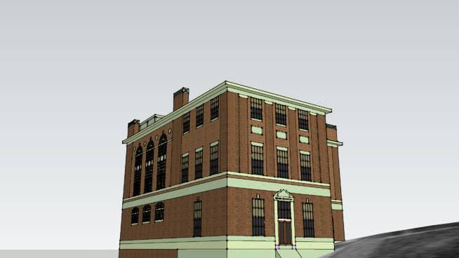 沃克实验室，伦斯勒理工学院，特洛伊纽约 室外 建筑 大厦 钟楼 水塔