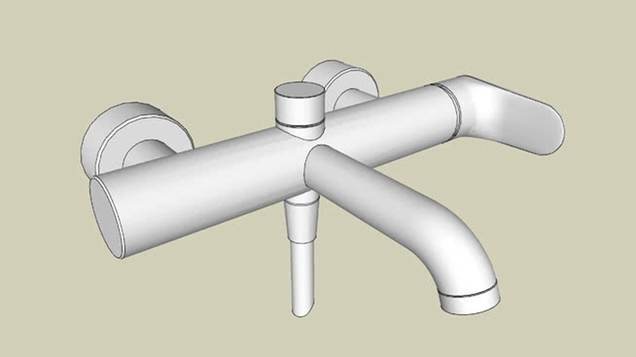 水龙头 草图大师模型