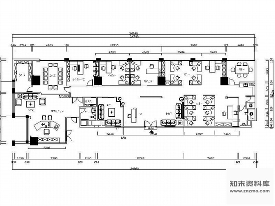 施工图温州某办公空间层设计方案