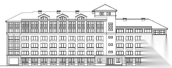 某六层学生宿舍楼建筑方案图