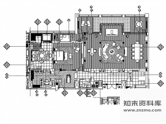 施工图浙江度假酒店总统套房装修施工图含效果