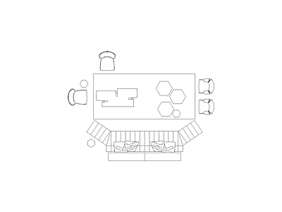 沙发 客厅家具平面常用组合模块