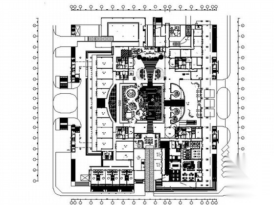 [青岛]某十七层洲际大酒店建筑方案图