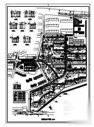 某小区室外管线综合布置图 市政给排水 给排水图