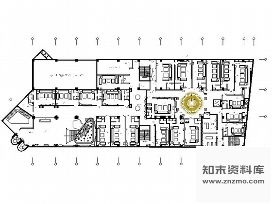 施工图福建某豪华KTV走道室内装修施工图