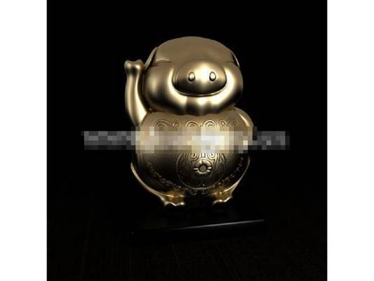 金色金属储物罐