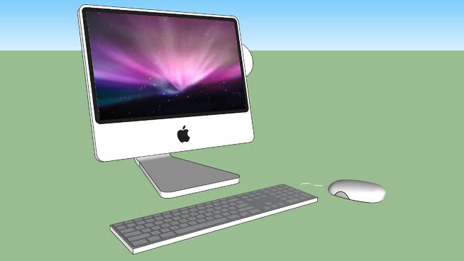 带屏幕、键盘和鼠标的IMAC 显示器 监视器 笔记本 鼠标