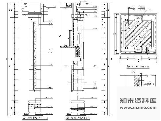 图块/节点大堂吧装饰柱详图