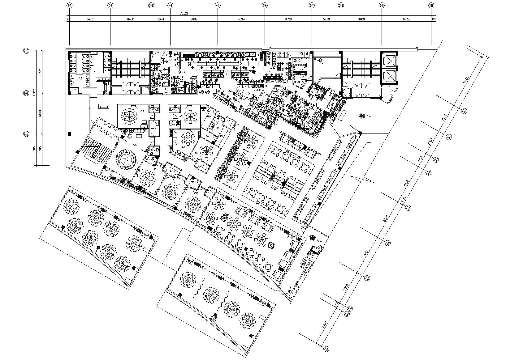 [云南]彩云滇特色餐厅装饰施工图+效果图