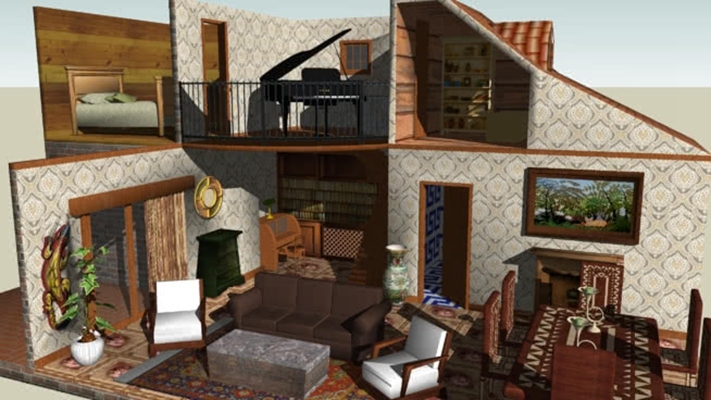 成图规划 草图大师模型