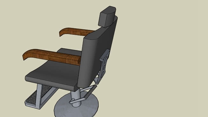 理发椅 草图大师模型