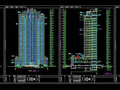 [山东]某地税局办公楼施工图设计（14个CAD+80张图）