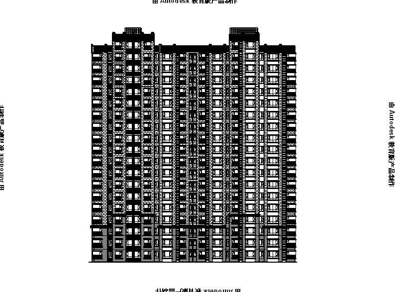 [宁夏]高层框剪结构住宅建筑施工图（含效果图及计算书...