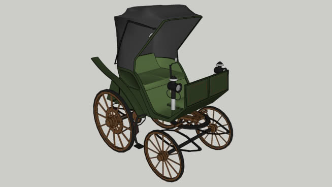 片状电子汽车1888 马车