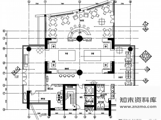 施工图佛山高档社区核心居住区售楼处设计装修图