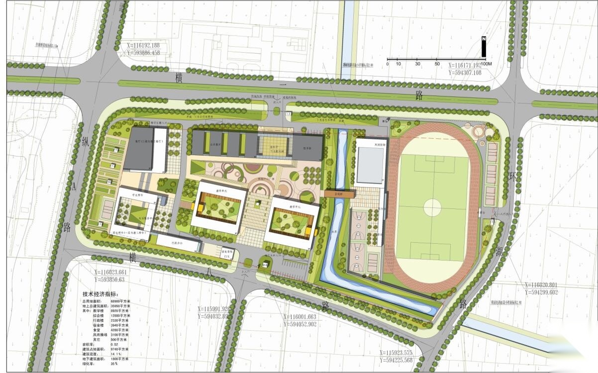 [浙江]宁波某中学现代建筑方案设计文本23个su+60个ca...