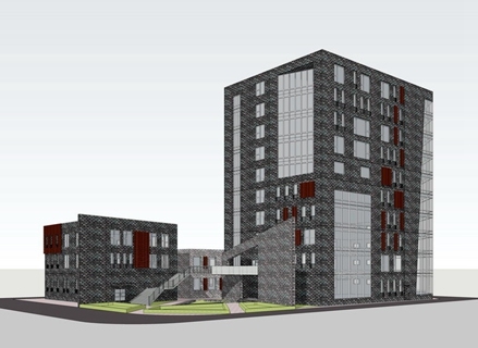 现代风格商住楼
