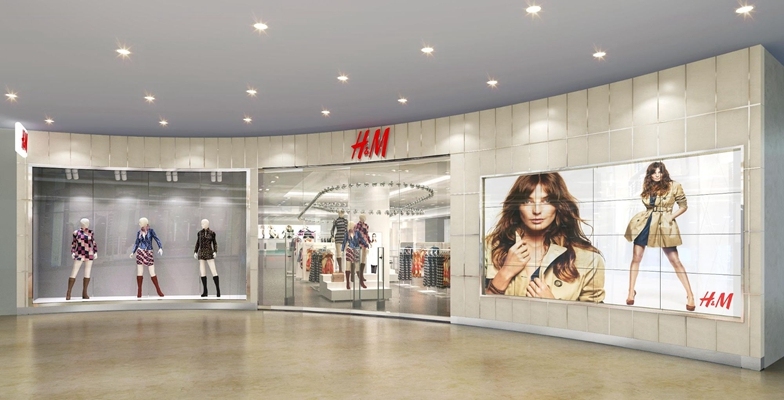 【瑞典快时尚品牌】H&M广州天环广场旗舰店丨装饰施工图+物料手册+实景丨120M丨