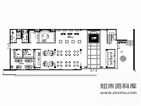 施工图上海国际花园现代售楼处大堂室内装修施工图含实景