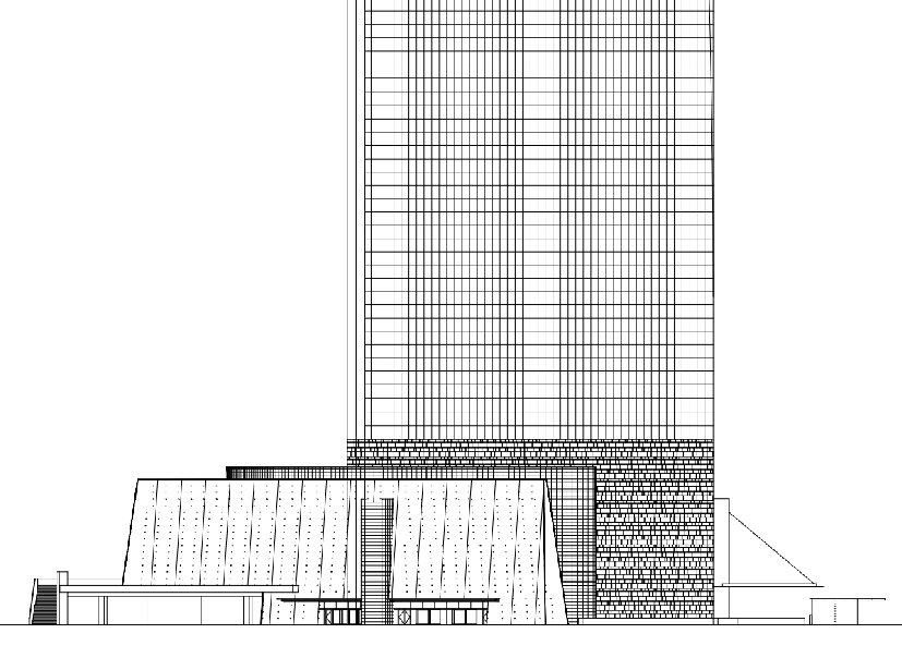 492米知名超高层写字楼办公综合体建筑方案设计CAD施工图...