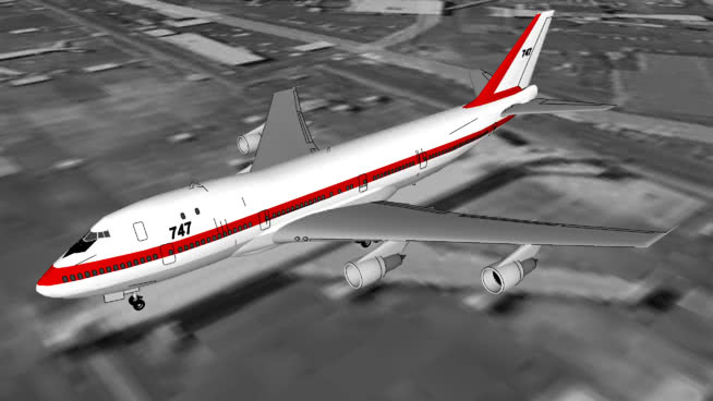 波音747原型“埃弗雷特之城”（谷歌地球版） 飞机 客机
